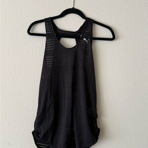 Puma NWT Black Eyelet Tank Top